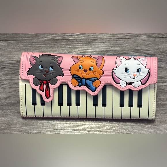 Disney Handbags - NWOT Loungefly Disney Aristocats Piano Kitties Wallet